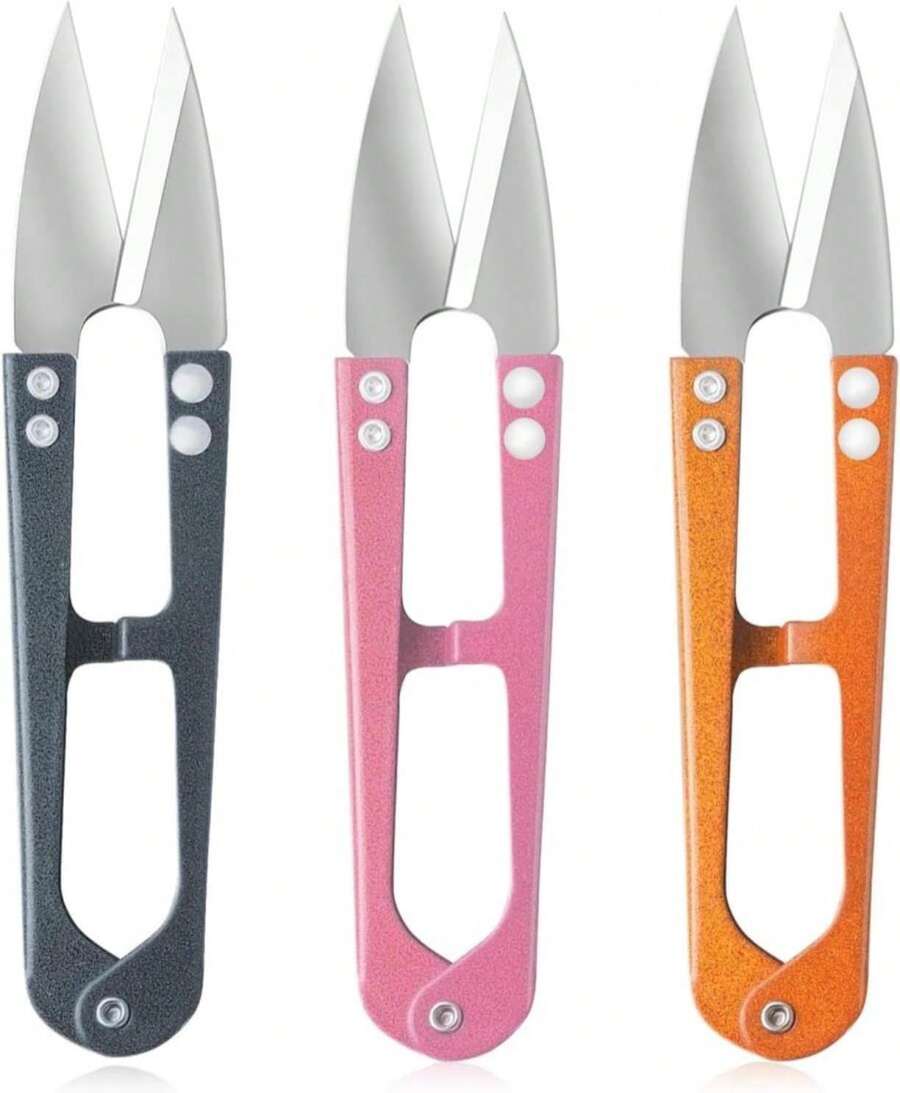 DEEINN 41inch Sewing Scissors(Pack Of 3) Yarn Thread Cutter Small Snips Trimming Nipper - Great For Stitch, Mini DIY Supplies, Yarn Scissors - trắng - Xem 1