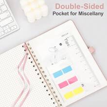 Graph Paper Notebook - Spiral Notebook Hardcover Leather Journal 140 Pages, A5 Grid Paper Notebook 5.7\ X 8.3\, 100 Gsm Thick Paper, For Schoolsss Writing Graphing Engineering, Rose Gold - A5-graphA5Graph - View 6