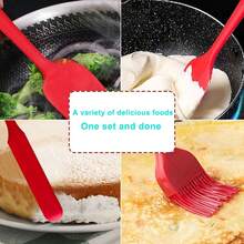 1 Set 6pcs Silicone Scraper Spatula Butter Knife Cake Cream Baking Tools Pastry Dessert Baking Kitchen Tool Set - Multicolor - View 5
