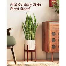 Adjustable Plant Stand Indoor Bamboo Plant Stand Fits 8 9 10 11 12 Inches Small Corner Planter Holder For Indoor Plants Single Floor Plant Stands For Living Room Balcony Reddish Browngift - Nâu đỏ - Xem 6