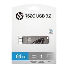 HP USB3.2 Type-C 闪存盘 64GB 金属 U 盘 128GB 256GB 高速 OTG 双用途 U 盘，适用于手机、台式机、笔记本电脑