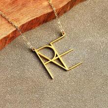 Custom Name Logo Necklaces For Women Men Stainless Steel Customized Logo Design Pendant Necklace Personalized Neck Chain Jewelry Birthday Gift - Multicolor - View 7