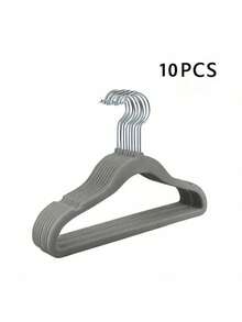 35个婴儿衣架，天鹅绒材质，带360°旋转挂钩和缺口肩部设计，经久耐用 - 彩色 - 查看 15