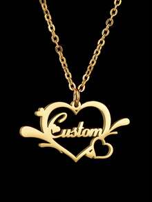 [Valentine's Day Series] Personalized Customized Love Nameplate, Personalized Customized Jewelry, Exclusive Customized Name, Stainless Steel Customized Jewelry, Exquisite Gift Box, Valentine's Day Gift - Double Chain - View 10