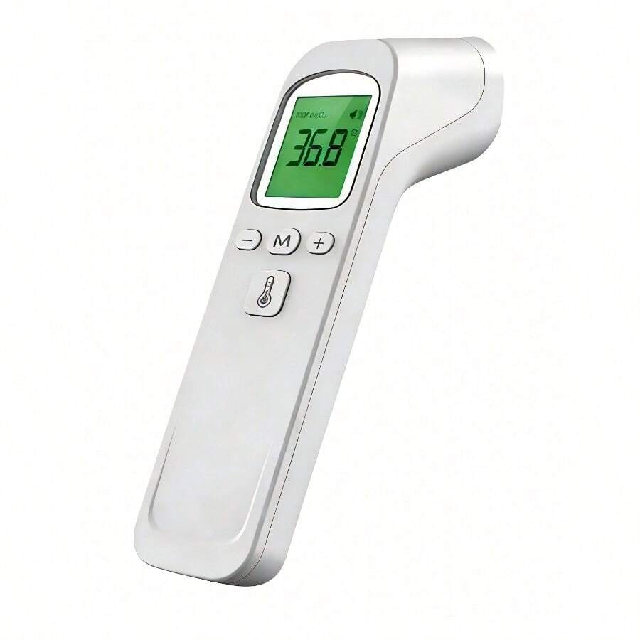 Termómetro electrónico, infrarrojo: medición de 1 segundo, adecuado para uso doméstico, fácil de almacenar y cómodo de usar. - Blanco - Ver 1