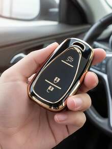 Funda para llavero de coche Chevrolet, adecuada como regalo para novio, familia - A - Ver 1