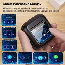 TOZO ColorPods Wireless Earbuds With Touch Screen Active Noise Cancelling Ear Buds Dual Mic ENC Clear Call Deep Bass In Ear Bluetooth 5.3 Headphone Long Playtime IPX6 Waterproof 32 EQs Via APP.Best Christmas And Halloween Gifts For Family/Friends/Couples - 黑色 - 查看 2