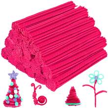 1000根30厘米长毛绒清洁棒，适用于手工制作、毛绒棒、DIY工艺材料、情人节和母亲节创意手工DIY装饰品 - 彩色 - 查看 16