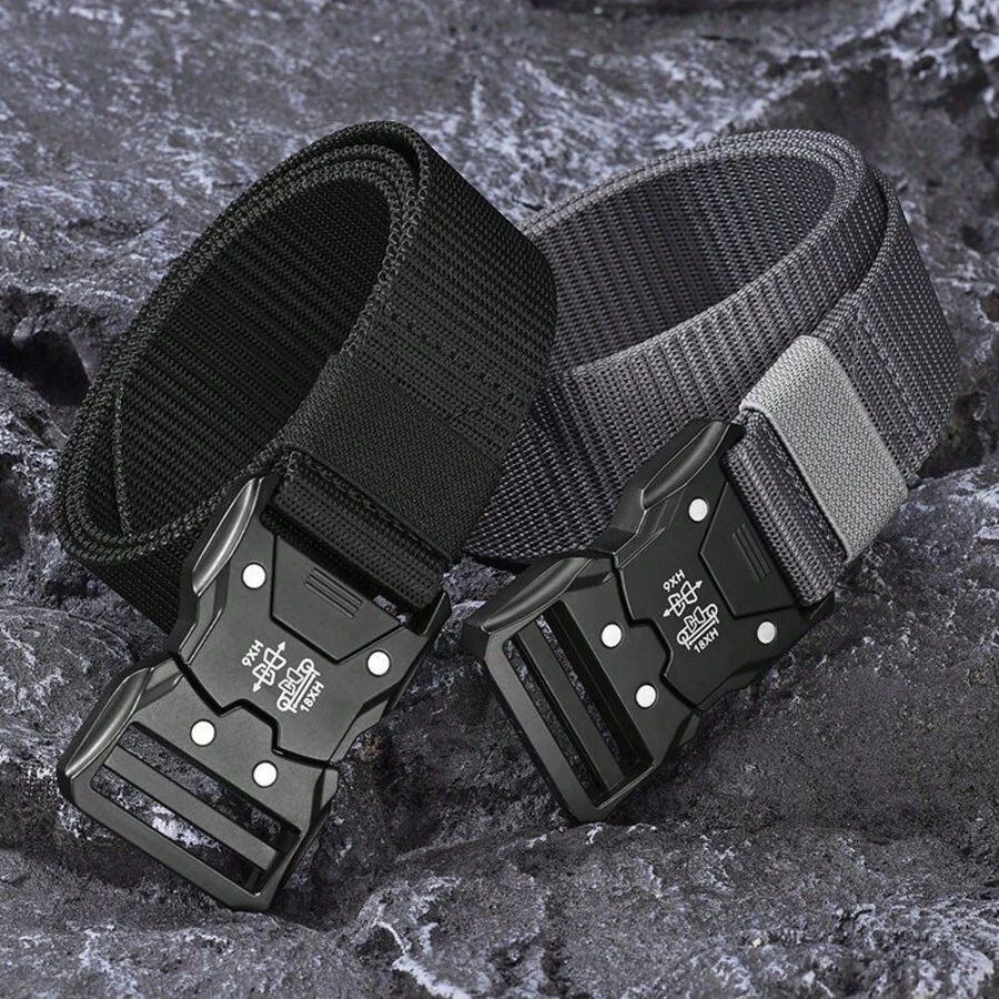 Thắt lưng chiến thuật tháo nhanh dành cho nam, thắt lưng đa năng bằng vải nylon, thắt lưng quần co giãn dùng cho huấn luyện quân sự ngoài trời. - Nhiều màu - Xem 1