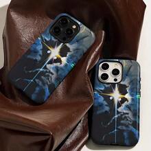 [Enviado desde México]Funda de Teléfono 2 en 1 con Acabado Mate, Robusta, Resistente a Impactos, Protección de Moda, Compatible con los modelos de  16, 15, 14, 13, 12, 11, 8, 7, Plus, Pro, Max, Ideal para Amigos, Accesorios de Teléfono de Moda, Excelente Regalo de Cumpleaños - Blanco - Ver 4