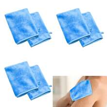 沐浴去角质手套，带挂环的身体去角质手套，用于沐浴、面部水疗、洗手、深层清洁去除死皮的磨砂去角质手套，男女通用