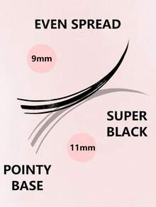 4 Rows/160 Clusters C Curl A Type False Eyelashes, Delicate Magnifying Eyes, Anime Lashes Natural & 3D, Suitable For Daily, Party, Makeup - 9mm-11mm - Black - View 3
