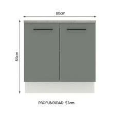 Gabinete Bajo Cocina Madesa Agata 80cm Con Encimera BG 10 - Multicolor - Ver 2