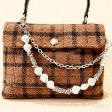 Layered Punk Pants Chain Men Women, Gothic Hip Hop Jean Chain Wallet Chain Biker Trouser Chain, Goth Emo Fashion Keychain Accessories - 2L-10 顆珍珠 - 查看 8