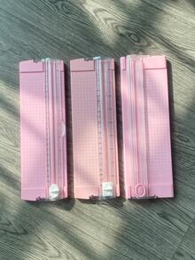 Random Style Mini Paper Cutter, Portable Photo Trimmer, A4 Manual Paper Cutting Knife, Multi-Functional Salary Slip Specialized Blade, Office Sliding Paper Shredder