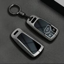 适用于奥迪 Q8 RSQ8 A6 C8 S6 RS6 A7 S7 RS7 A3 8Y A8 D5 4N RS E-Tron GT Q4 Q7 4M 的合金汽车钥匙壳保护套 - 均碼 - 查看 13