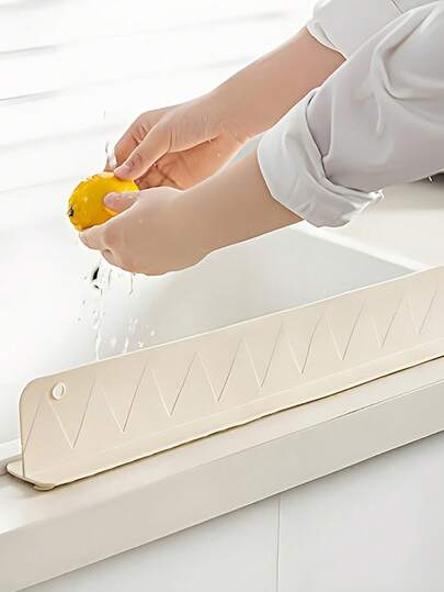 1 pieza Protector de salpicaduras de silicona para fregadero - Protector de salpicaduras de fregadero de cocina, deflector de ventosa para fregadero, adecuado para lavabos domésticos, almohadillas absorbentes resistentes al agua, protectores impermeables, organización del baño, pantalla antisalpicaduras de fregadero de cocina, pantalla antisalpicaduras de silicona, pantalla antisalpicaduras, pantalla antisalpicaduras de fregadero de cocina, deflector de silicona móvil para baño, suministros de baño, accesorios de cocina, regalos para mujeres