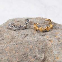 1件装 Huggie Cross 小号耳环，女士不锈钢朋克风耳环，耳骨、耳屏、耳廓、耳廓穿孔饰品 - 彩色 - 查看 7