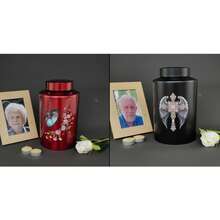 Large Urns For Adult Male Female Pet Ashes, Up To 220 Lbs Decorative Funeral Cremation Urn For Human Women Man Dog Cat Remains - Multicolor - View 6