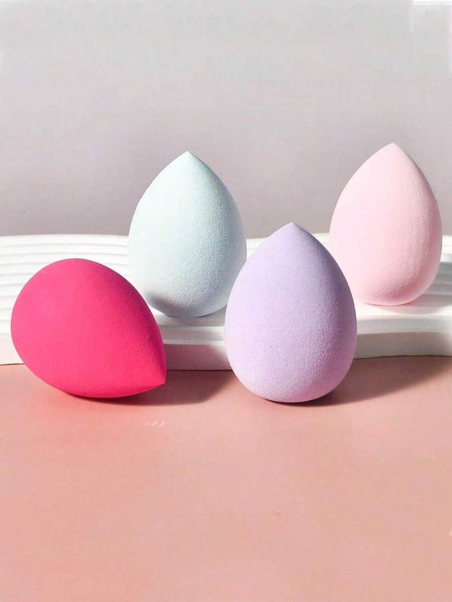 4pcs Makeup Sponge Set, Multi-Color Makeup Blenders, Latex-Free, Suitable For All Skin Types, Dry & Wet Use, Easy To Create Perfect Foundation, Applicable For Cream, Powder & Liquid Cosmetics. Affordable Makeup Accessories, Makeup Sponges, Makeup Blenders, Makeup Puffs, Ideal For Room Decor, Vanity, Travel, Bedroom And More. Christmas Gift, Cosmetic Tools, Great Value Item, Gift For Her - Multicolor - View 1