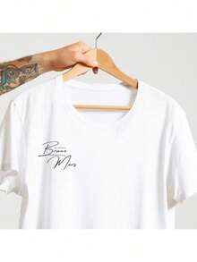 Camiseta Camisa Bruno Mars in Brazil Unissex 100% Algodão Malha Premium - Branco - Visão 2