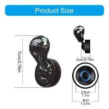 Metal Car One-Key Start Button Cover, Metal Car Gear Shift Knob Start/Stop Button Cover, Universal Single-Key Car Start Gear Shift Knob, Single-Key Car Start Gear Shift Knob - Multicolor - View 2