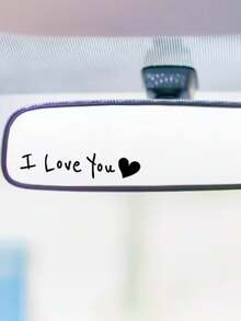 I Love You' Car Rearview Mirror Sticker, Romantic Side Mirror Decal For Valentine's Day, Perfect Gift For Car Owners - Sticker - View 6