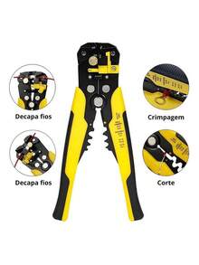 3-In-1 Crimping Tool For Electrical Use - Strips, Crimps, And Presses Tubular Eyelets Safely (Kit With 1200 Terminals) - 剝線鉗 - 查看 3