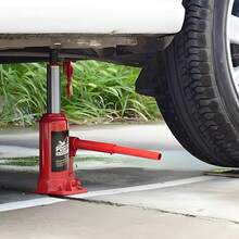 Gato Hidráulico de 2 Toneladas Tipo Botella– Diseño Robusto para Máxima Aseguración, Elevación Perfecta, Fuerte y Confiable - Rojo - Ver 7