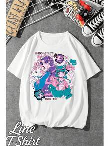 T-Shirt Diary Of An Apothecary Anime Manga Slice Of Life Fantasy Geek Unisex Men's Women's 100% Cotton Top Premium Streetwear New Release Immediate Shipping Various Colors!! Plus Size - 白色 - 查看 2