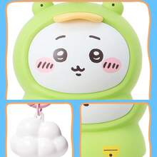 Miniso 千川系列（千川/八幡/兔）兔精灵发光挂件：亲肤防碎乙烯基材质，蓬松尾巴发光设计，氛围感强，多场景适用：家居卧室装饰灯/宿舍书桌夜灯/日常通勤背包挂件/节日创意礼物（1个） - 綠色 - 查看 4