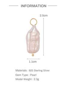 1pc DIY 18K Solid Gold CZ Dangle Hoop Charm Earring Chain Drop Pendent Accessory Dainty Cartilage Helix Tragus Lobe Piercing Gift For Her