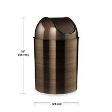 Mezzo Cesto de basura (9L),38912445 - Bronce - Ver 2