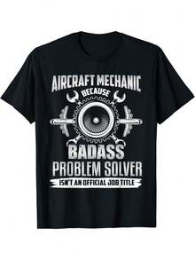Aircraft Mechanic Shirt Funny Aircraft Maintenance Gift Unisex T-Shirt - Negro - Ver 1