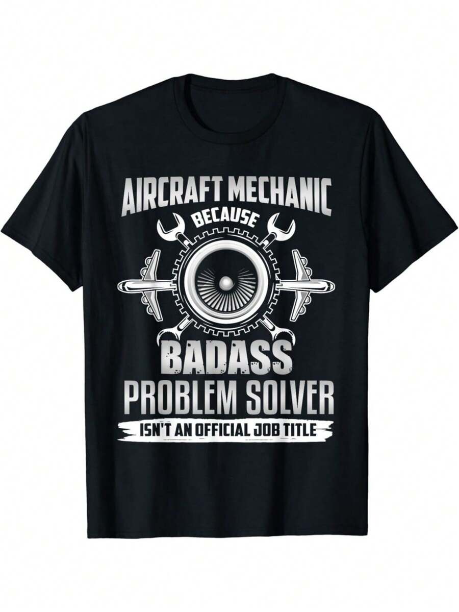 Aircraft Mechanic Shirt Funny Aircraft Maintenance Gift Unisex T-Shirt - Negro - Ver 1