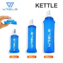 WRELS 1pc 150ml/250ml/500ml Foldable Soft Drinking Bottle,Pink Camping Hiking Marathon Running Silicone Bite Valve Portable Water Bottle - Multicolor - View 10