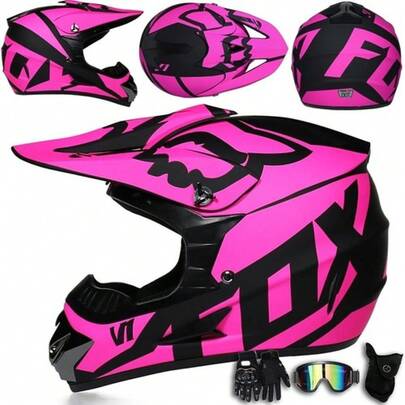 2025 Kids Motocross Helmet Motorbike ATV + Stratos Gloves + Goggles Set Gifts  UK