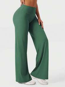 YEOREO Workout Leggings Womens No Front Seam Straight Leggings  31.5" High Waist Buttery Eddiy Gym Yoga Pants Summer Clothes For Women - 暗綠 - 查看 9