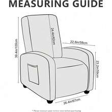 Trugenix-Recliner Sofa Covers - Leather Like Recliner Sofa Covers 3 Seater Recliner Couch Covers For 3 Cushion Couch 8 Pieces Washable Stretch Reclining Sofa Slipcovers (Brown)-GP - 01-巧克力 - 查看 2