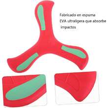Bumerán de Espuma  para 4-12 Años - Juguete Liviano para Exteriores, Deporte y Actividades Familiares/Boomerang Suave Juegos de Captura Tiro al Blanco y Diversión al Aire (Naranja),39010099 - Multicolor - Ver 5