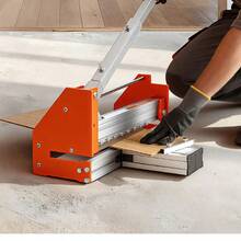 Cortador de piso de vinilo de 12 pulgadas, cortador de suelos laminados de 12 mm grueso con palanca de aleación de aluminio de ahorro de trabajo mejorada, placa de soporte telescopica, corta cierta madera de ingeniería, LVT, VCT, SPC, LVP, WPC - 12 pulgadas 12 mm - Ver 9