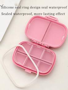 8-Compartment/4-Compartment Multifunctional Pill Box, Portable Mini Sealed Medicine Box, Medicine Storage Box, Dust-Proof Moisture-Proof Medicine Storage Box, Vitamin Storage Box, Travel Essential Mini Pill Bottle, Medicine Storage Container, Medicine Storage Rack - Multicolor - View 7