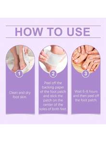 20pcs Deep Cleaning Foot Patches, Natural Bamboo Vinegar And Ginger Powder Foot Pads, For Foot Care, Adhesive Sheets, Warm And Relaxing After Foot Bath While Sleeping, Foot Care Foot Patches - 1 Item - View 6