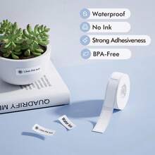 Niimbot 白色/电缆/圆形/透明热敏标签贴纸，防水防紫外线纸，适用于 D11 D110 迷你打印机标签机 - 彩色 - 查看 3