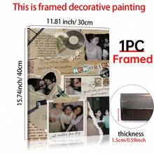 1张可定制火柴盒艺术海报，可编辑Canva模板，情侣设计，周年纪念礼物，学院风墙饰，房间装饰，定制海报，个性化墙画，定制照片，可定制产品，可选配画框 - 彩色 - 查看 15