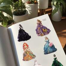 50PCS Skirt Series PET Material Stickers DIY Luggage Speaker Water Cup Notebook Waterproof Stickers - Multicolor - View 7