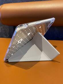 With A Creamy Translucent Base As The Foundation, Paired With Delicate White Polka Dots And Star Elements, This Tablet Case Exudes A Light And Soft Vibe-Delivering A Clean And Healing Visual Experience. Understated Yet Subtly Girly In Details, It's Perfect For Those Who Love Minimalist And Gentle Styles.