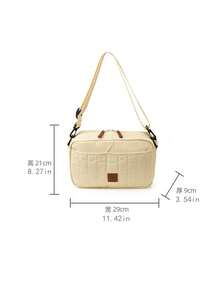 1pc Mommy Bag, Multifunctional Maternity Diaper Bag, Handheld & Crossbody 2-In-1, Multi-Compartment Baby Supplies Organizer, Soft Stroller Bag For Moms