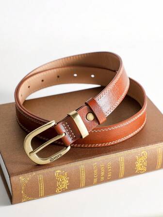 shvovn 1 pieza Cinturón de piel de PU versátil y de múltiples tamaños para mujer, adecuado para pantalones, cuellos, vestidos, uso casual, oficinas, viajes, todo el año