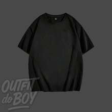 Set Of 5 Plain Basic Comfortable T-Shirts For Everyday Wear, Various Colors, Versatile, 100% Cotton 30.1 Streetwear!! Men's Basic Premium Casual Spring Summer - 黑-白-綠-藏青-酒紅 - 查看 2